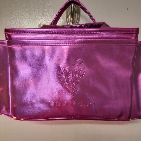 Younique Metallic Purple Cosmetic Bag/ Satchel - Picture 4 of 11